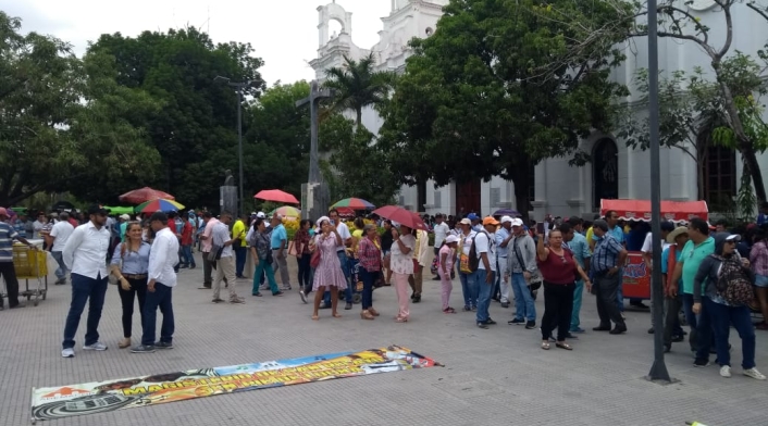 Protestas de profesores en Montería.