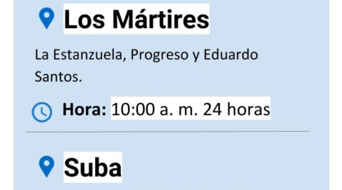 Cortes de agua en Bogotá martes 2 de abril