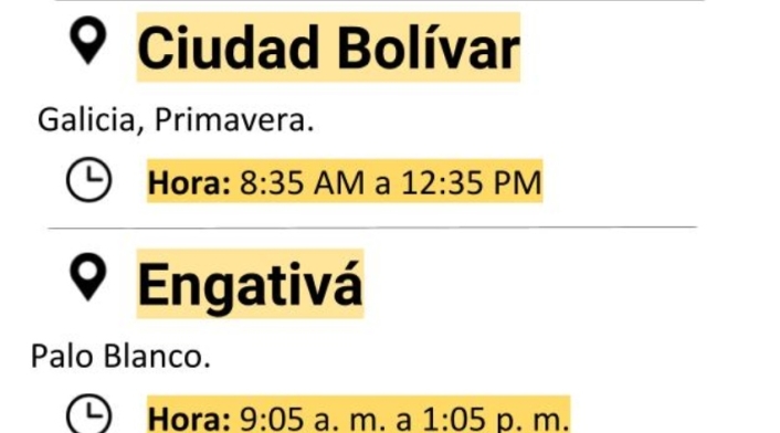 Cortes de luz en Bogotá lunes 4 de abril