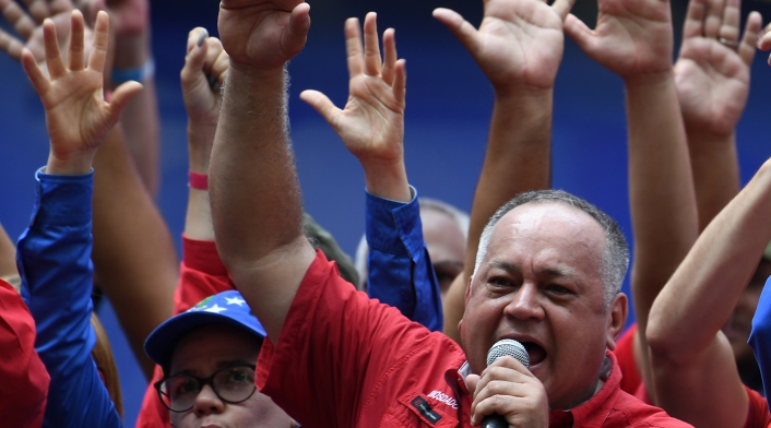 Diosdado Cabello, presidente de la Asamblea Nacional Constituyente del régimen de Nicolás Maduro