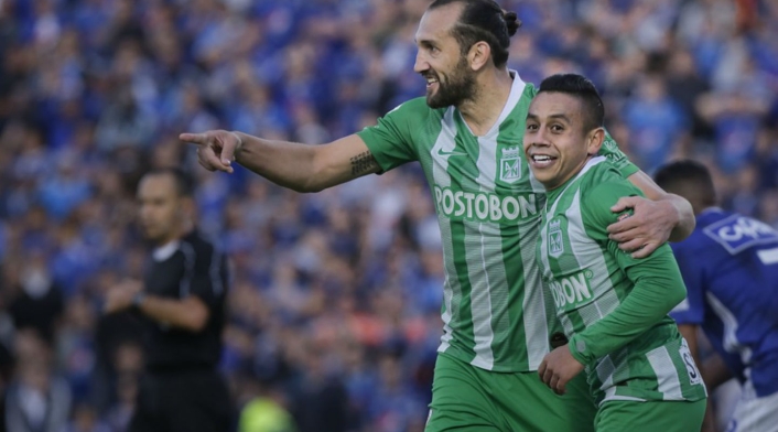 Hernán Barcos, jugador de Atlético Nacional Hernán Barcos, jugador de Atlético Nacional