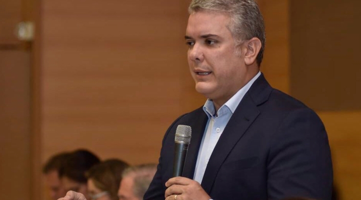 Iván Duque, presidente de Colombia. Iván Duque visita Popayán