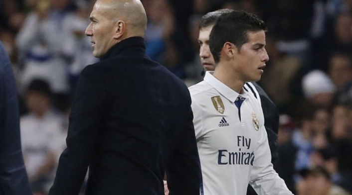 Zidane y James Rodríguez