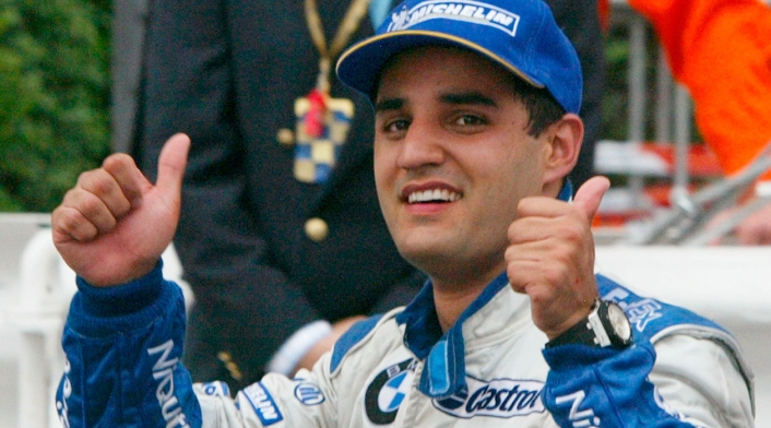 Juan Pablo Montoya cuando ganó el Gran Premio de Mónaco con la escudería Williams.