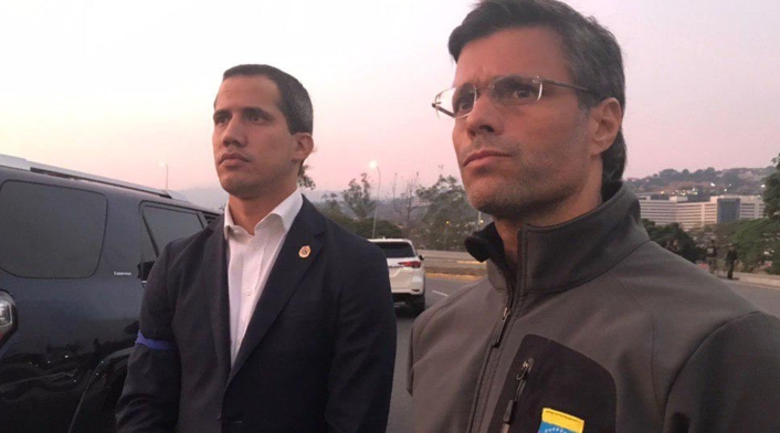 Leopoldo López y Juan Guaidó Leopoldo López y Juan Guaidó