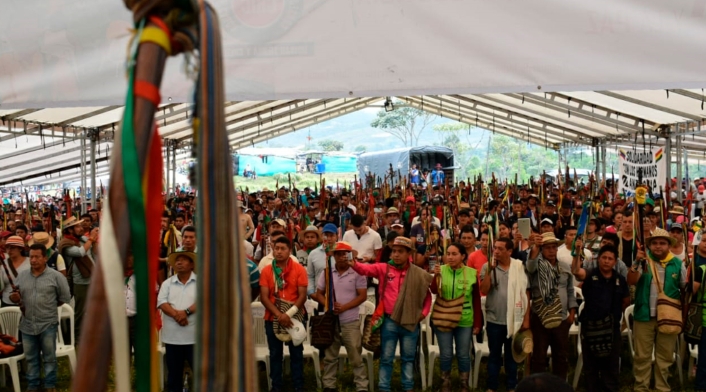 Comunidades indígenas concentradas en el departamento del Cauca
