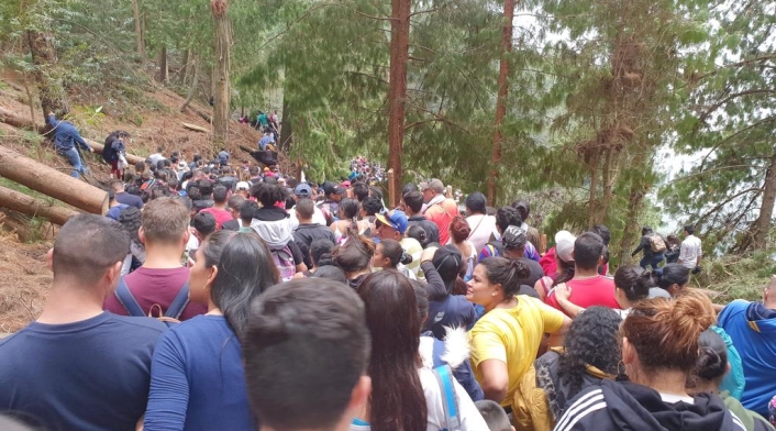 Sendero peatonal de Monserrate, Viernes Santo