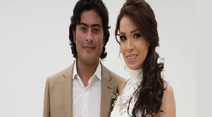 Nicolás Petro y su esposa.