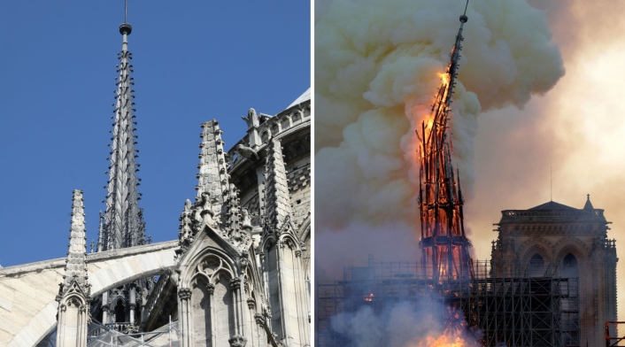 Incendio en catedral Notre Dame