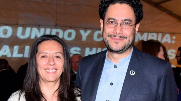 Pilar Rueda, asesora en la JEP, y su esposo, el congresista Iván Cepeda
