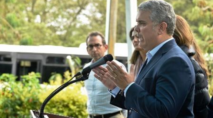 El presidente Iván Duque anunció beneficios económicos a comerciantes afectados por bloqueos