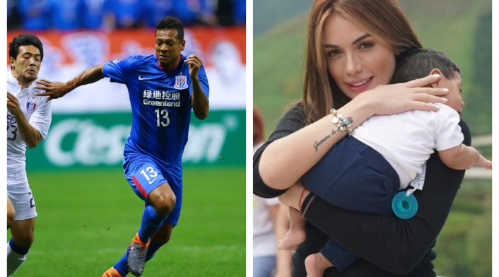 Sara Uribe y Fredy Guarín presentan a su hijo