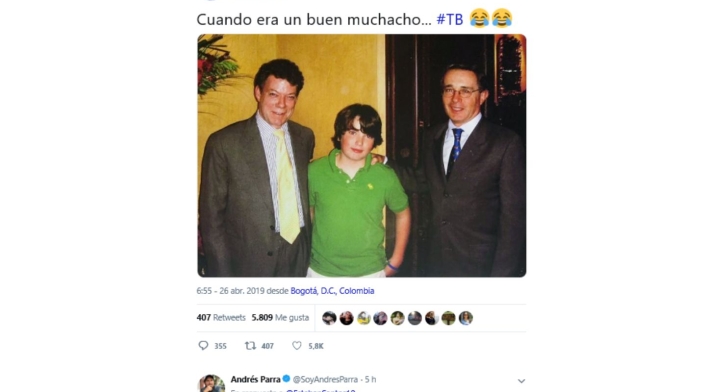 El polémico trino de Esteban Santos.
