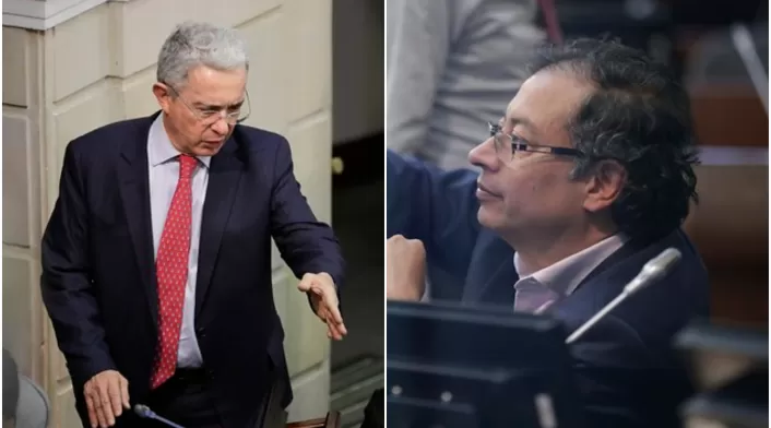 Álvaro Uribe y Gustavo Petro