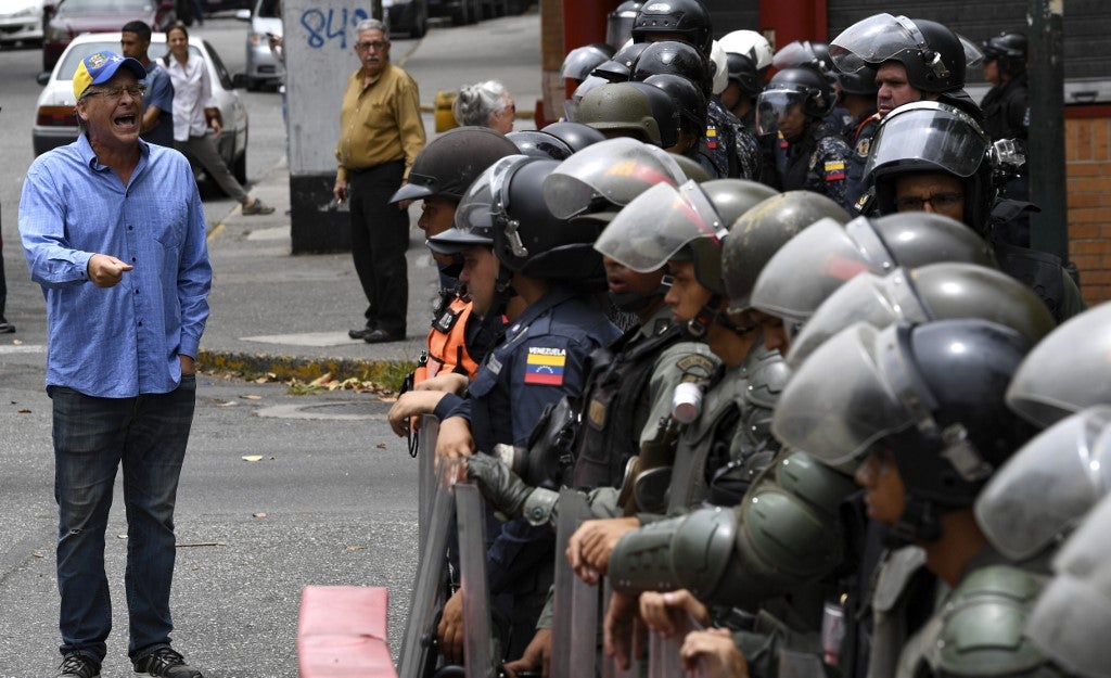Protestas en Caracas, Venezuela