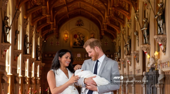 Meghan Markle y el príncipe Harry presentan a su primer hijo