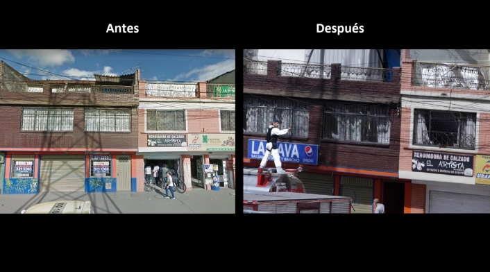 Antes y después de la explosión del barrio La Estrada