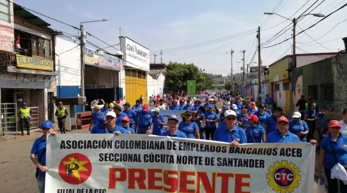 Marchas primero de mayo en Bucaramanga