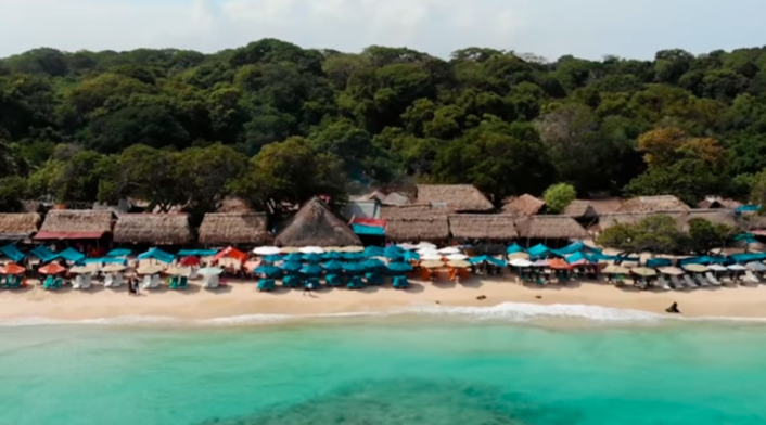 Playa Blanca, en la Isla de Barú, en Cartagena