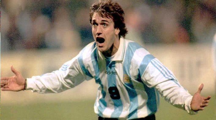 Gabriel Batistuta, uno de los goleadores históricos de la Copa América