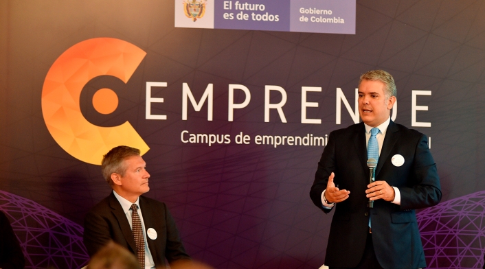 C Emprende, el programa presentado en Bogotá por el presidente Iván Duque C Emprende, el programa presentado en Bogotá por el presidente Iván Duque