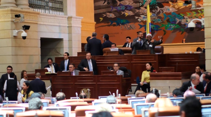 La Cámara de Representantes, durante el debate del Plan de Desarrollo