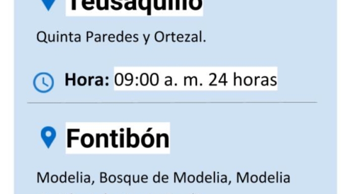 Cortes de agua en Bogotá miércoles 8 de mayo
