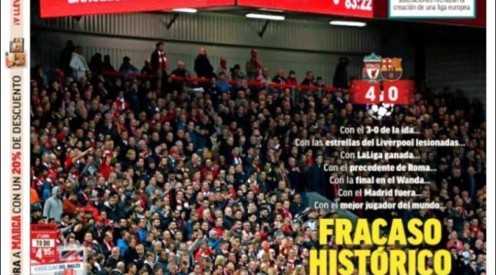 Portada Marca, tras victoria del Liverpool