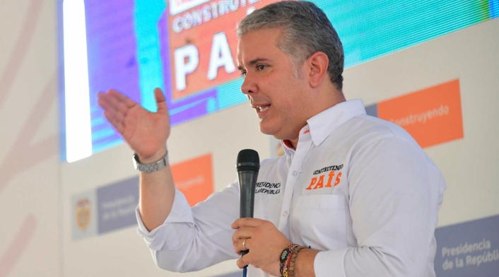 El presidente Iván Duque El presidente Iván Duque