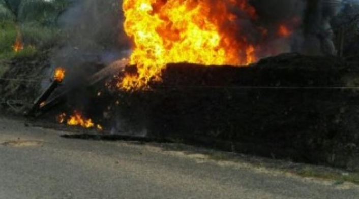 Incendio por hurto de crudo