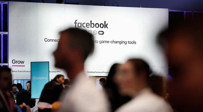Facebook Personas que asisten a la Facebook F8 Conference at McEnery Convention Center en San Jose, California (Estados Unidos), el 30 de abril de 2019