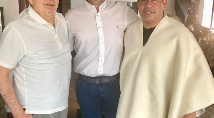 César Gaviria, Alejandro Chacón y Jaime Marthey, Cúcuta