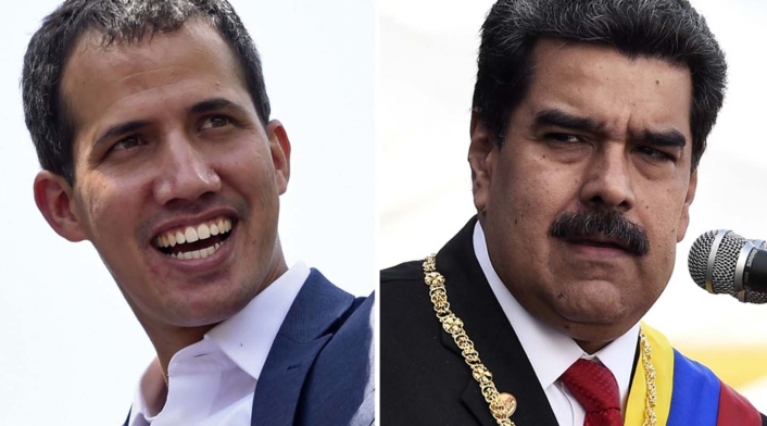 Juan Guaidó y Nicolás Maduro Juan Guaidó y Nicolás Maduro