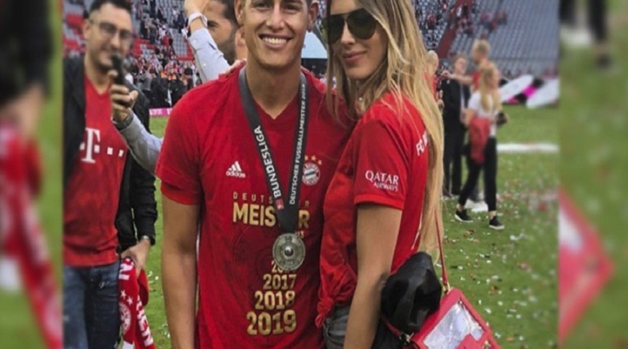 James Rodríguez y Shannon de Lima
