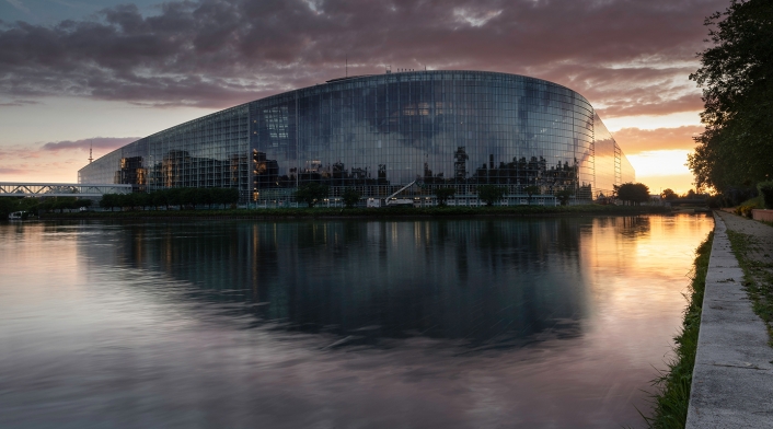El Parlamento Europeo, en Estrasburgo (Francia)