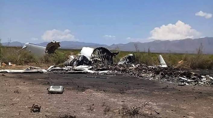 Restos de aeronave en México