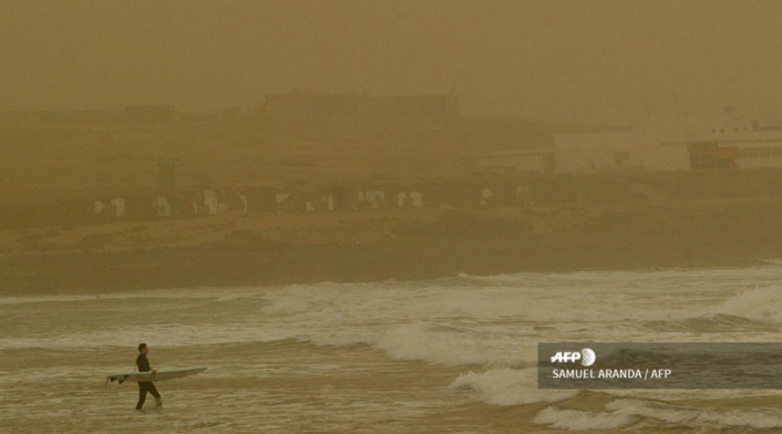 Tormenta de arena del desierto del Sahara Tormenta de arena del desierto del Sahara