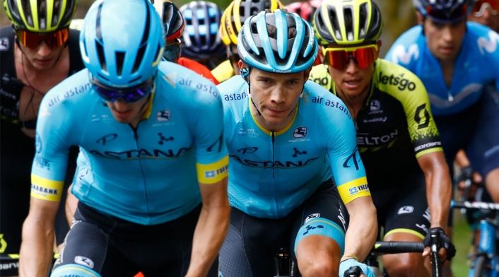 Superman López, líder del Astana en el Giro de Italia