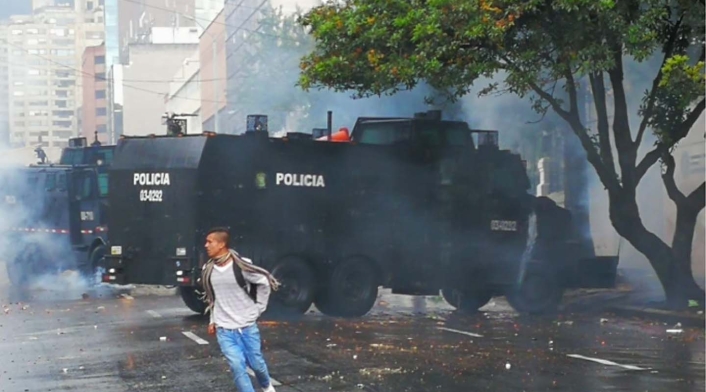 Nuevos enfrentamientos cerca a la Pedagógica. Nuevos enfrentamientos cerca a la Pedagógica.