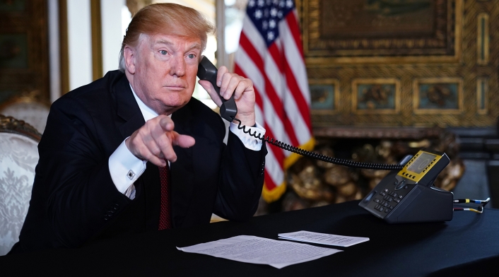 Donald Trump, presidente de Estados Unidos, en la Casa Blanca