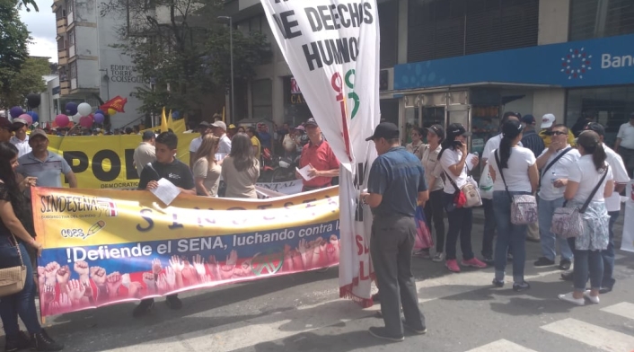 Marchas primero de mayo Armenia