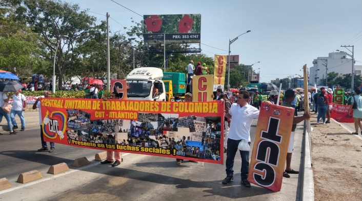 Marchas Día del Trabajo en Barranquilla