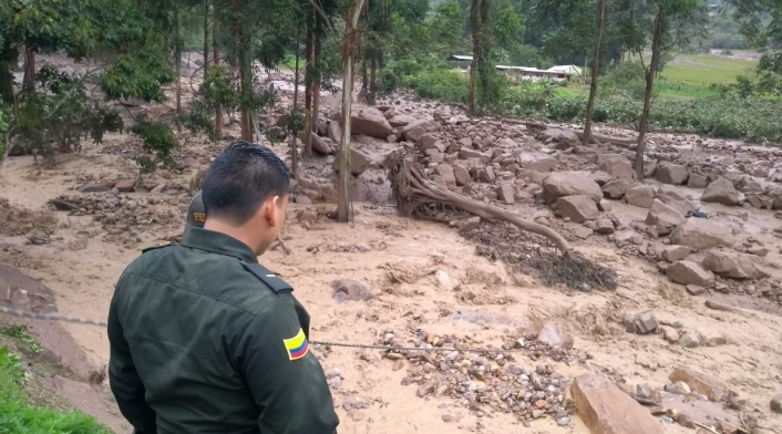 Avalancha en La Argentina, Huila