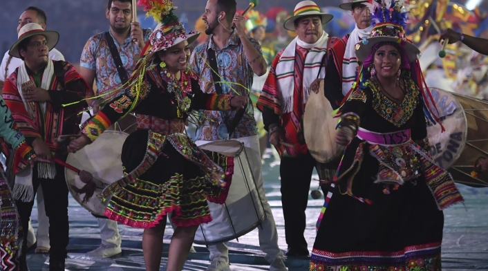La ceremonia de apertura fue celebrada en el estado Morumbí de Sao Paulo. Inauguración de Copa América Brasil 2019