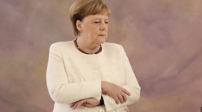 Ángela Merkel, canciller alemana, durante un acto en Berlín