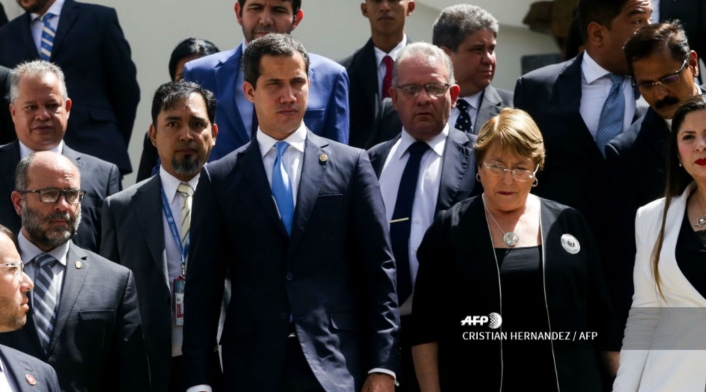 Michelle Bachelet se reunió con Juan Guaidó en Caracas Michelle Bachelet se reunió con Juan Guaidó en Caracas