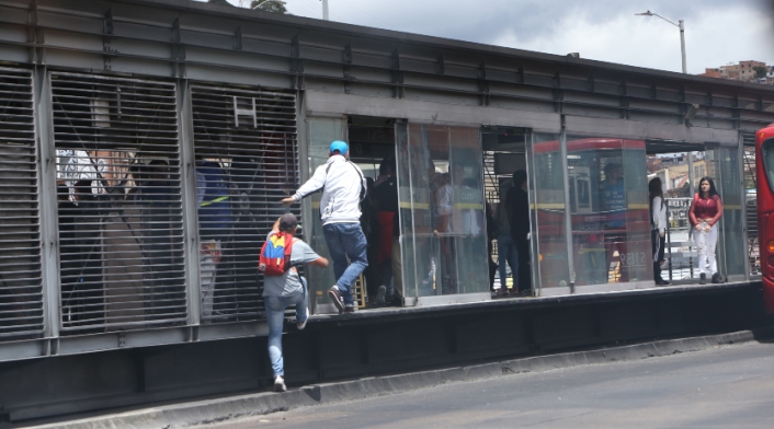 Colados en Transmilenio