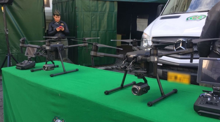 Drones de la Policía de Bogotá Drones de la Policía de Bogotá
