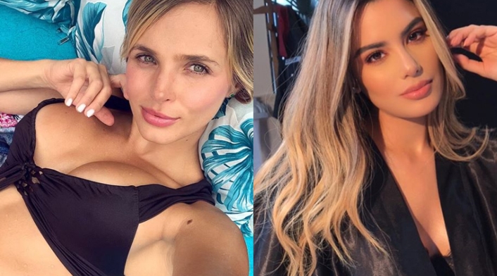 La modelo compartió una fotografía del chat que sostuvo con la exreina.