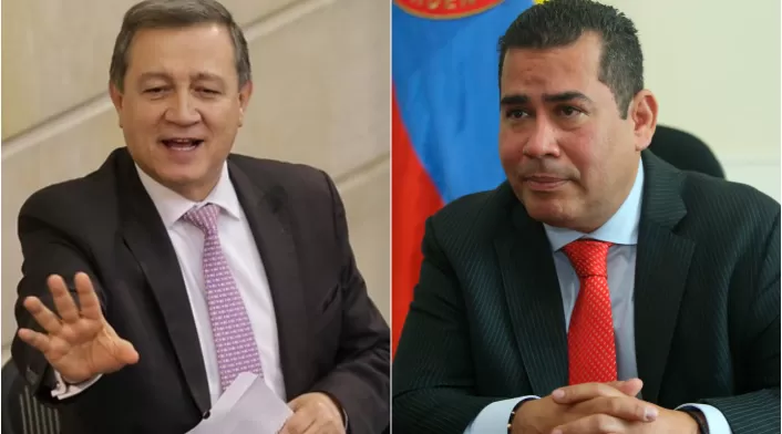 Ernesto Macías y Alejandro Chacón, presidentes de Senado y Cámara, respectivamente